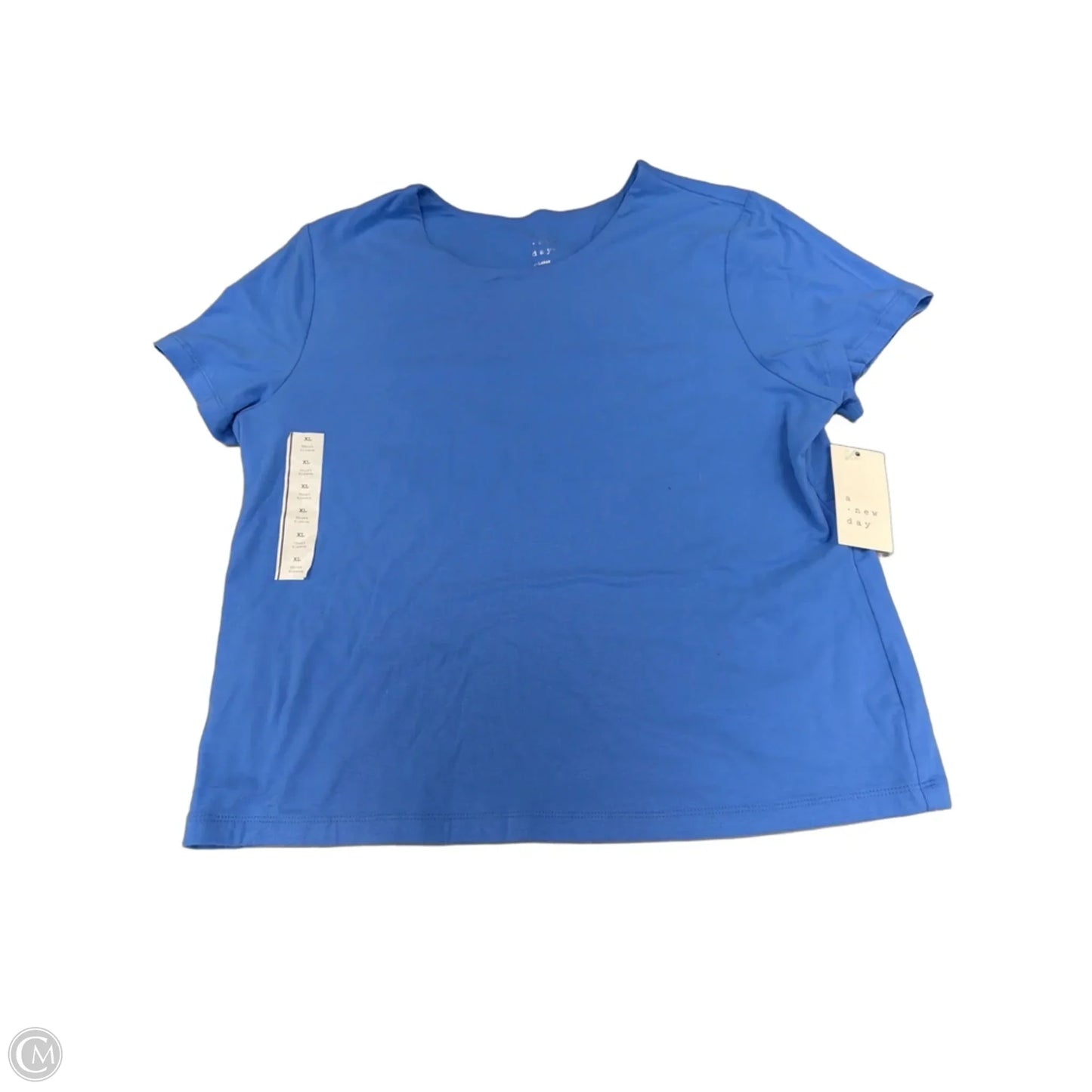 Top Short Sleeve By A New Day In Blue, Size: Xl