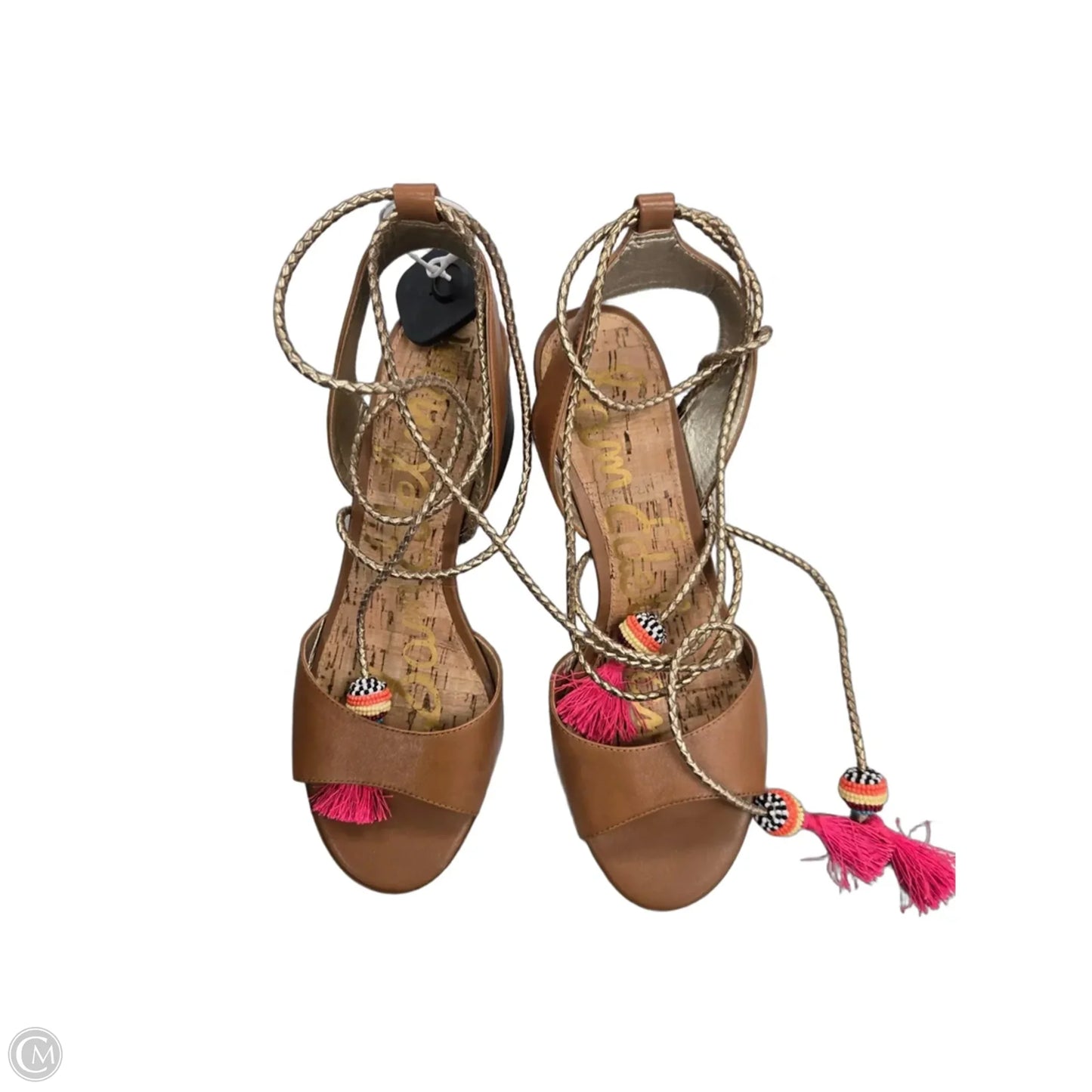 Sandals Heels Block By Sam Edelman In Brown, Size: 10