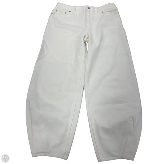Jeans Straight By Tibi In White Denim, Size: 4