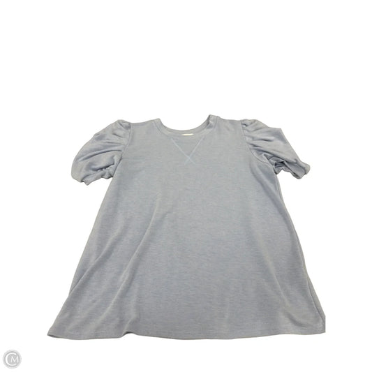 Top Short Sleeve By Cherish In Blue, Size: L
