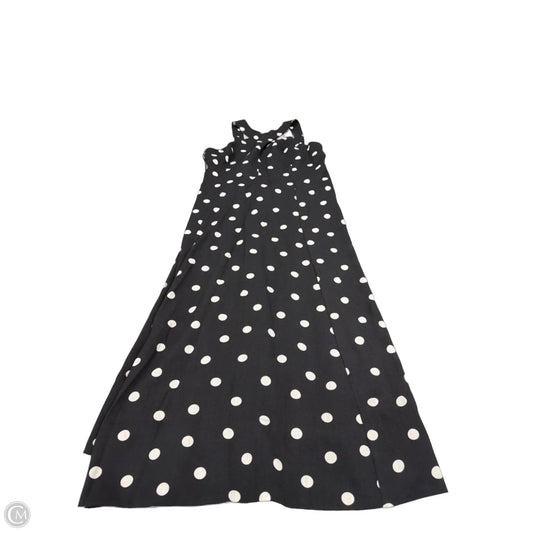 Dress Casual Maxi By Dkny In Black & White, Size: 14