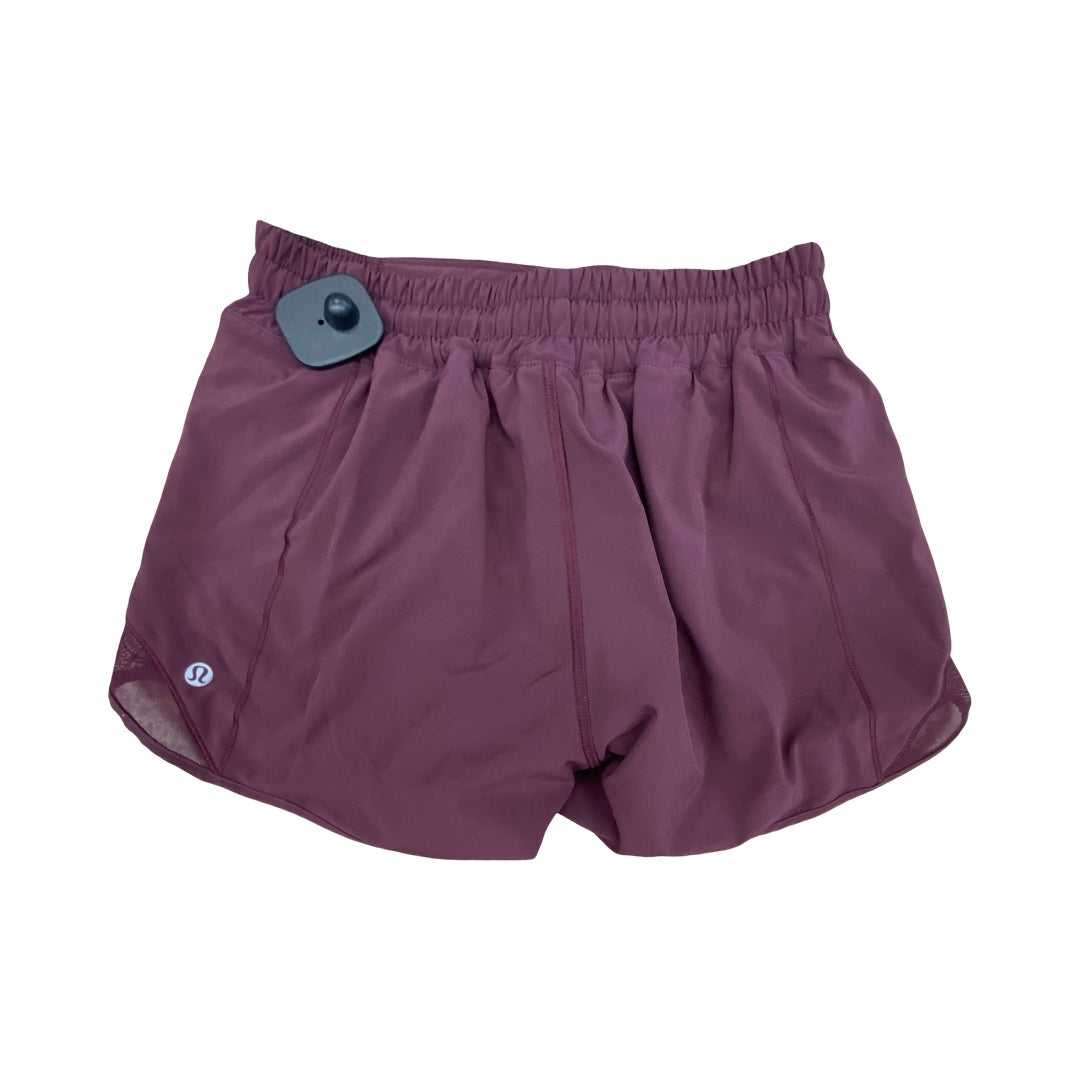 Athletic Shorts By Lululemon In Purple, Size:4