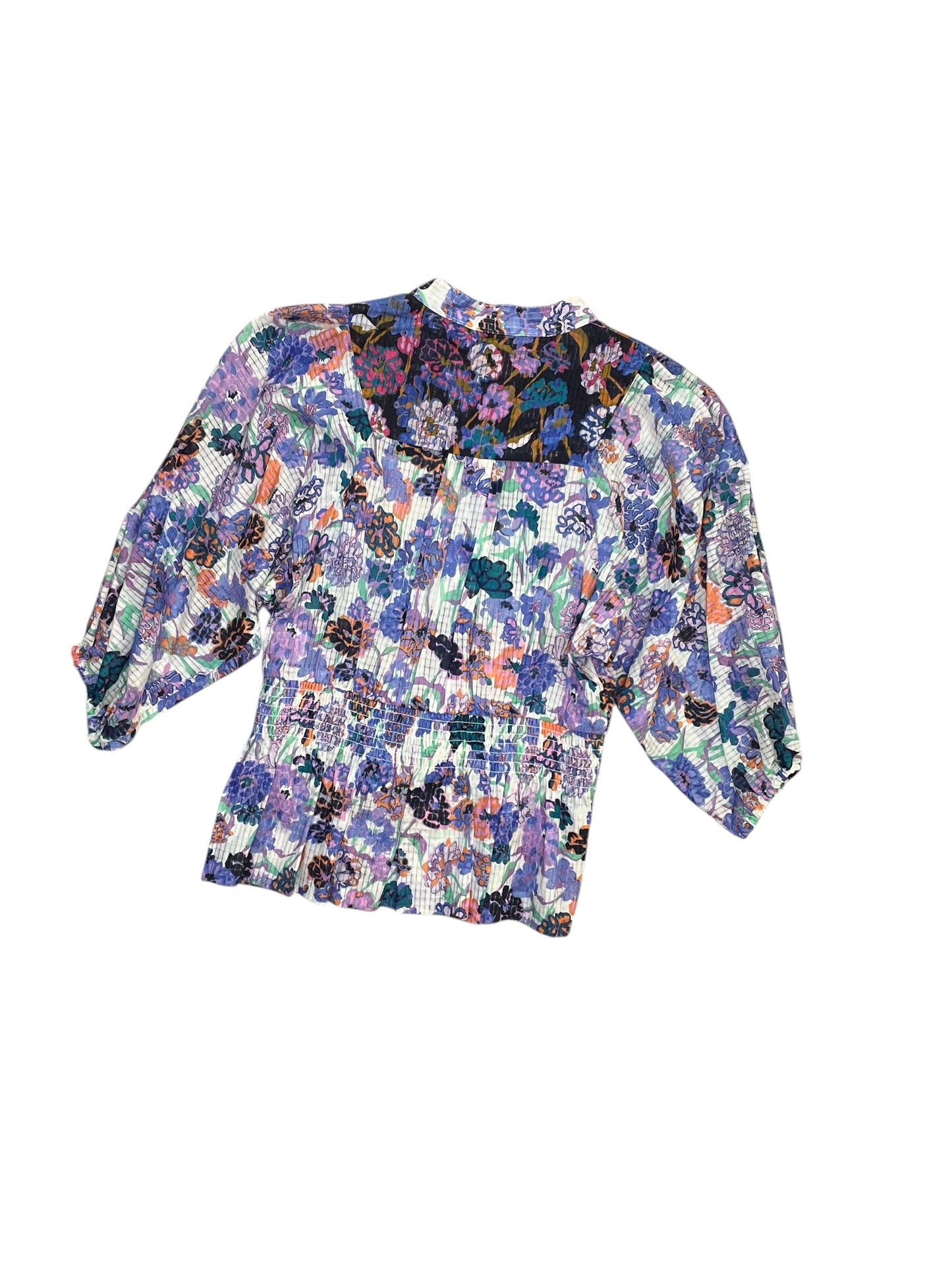 Blouse Ss By Cma In Floral Print, Size:Xs