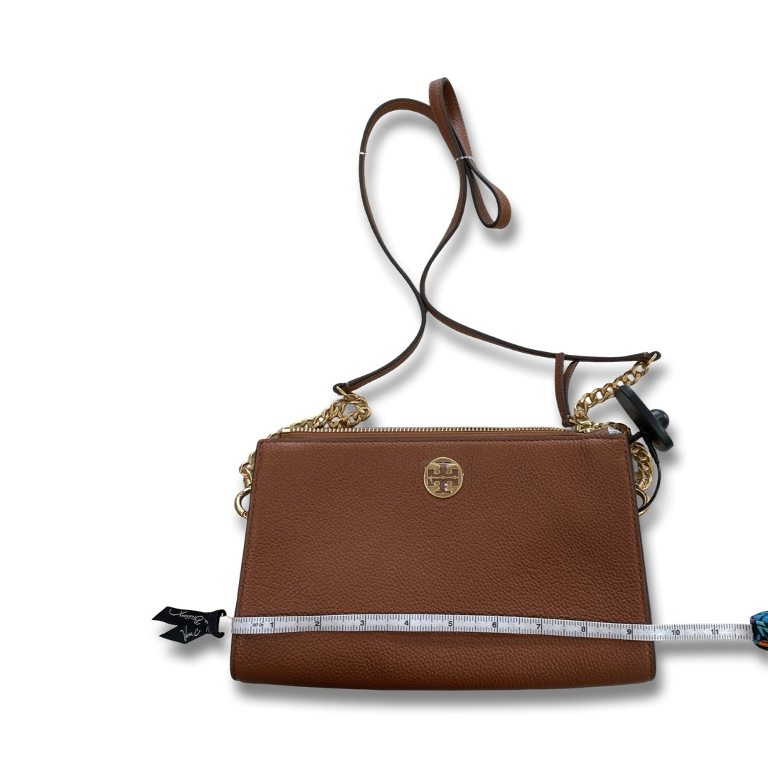 Handbag Designer By Tory Burch In Brown, Size:Medium