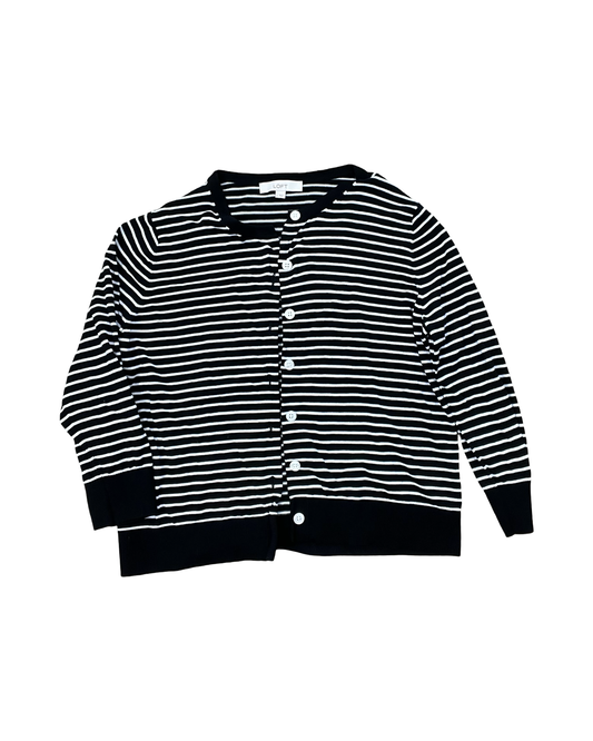 Cardigan By Loft In Black & White, Size:L