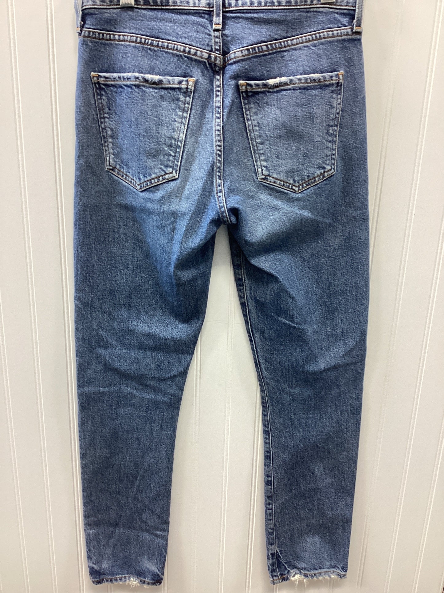 Jeans Skinny By Agolde In Blue Denim, Size:0