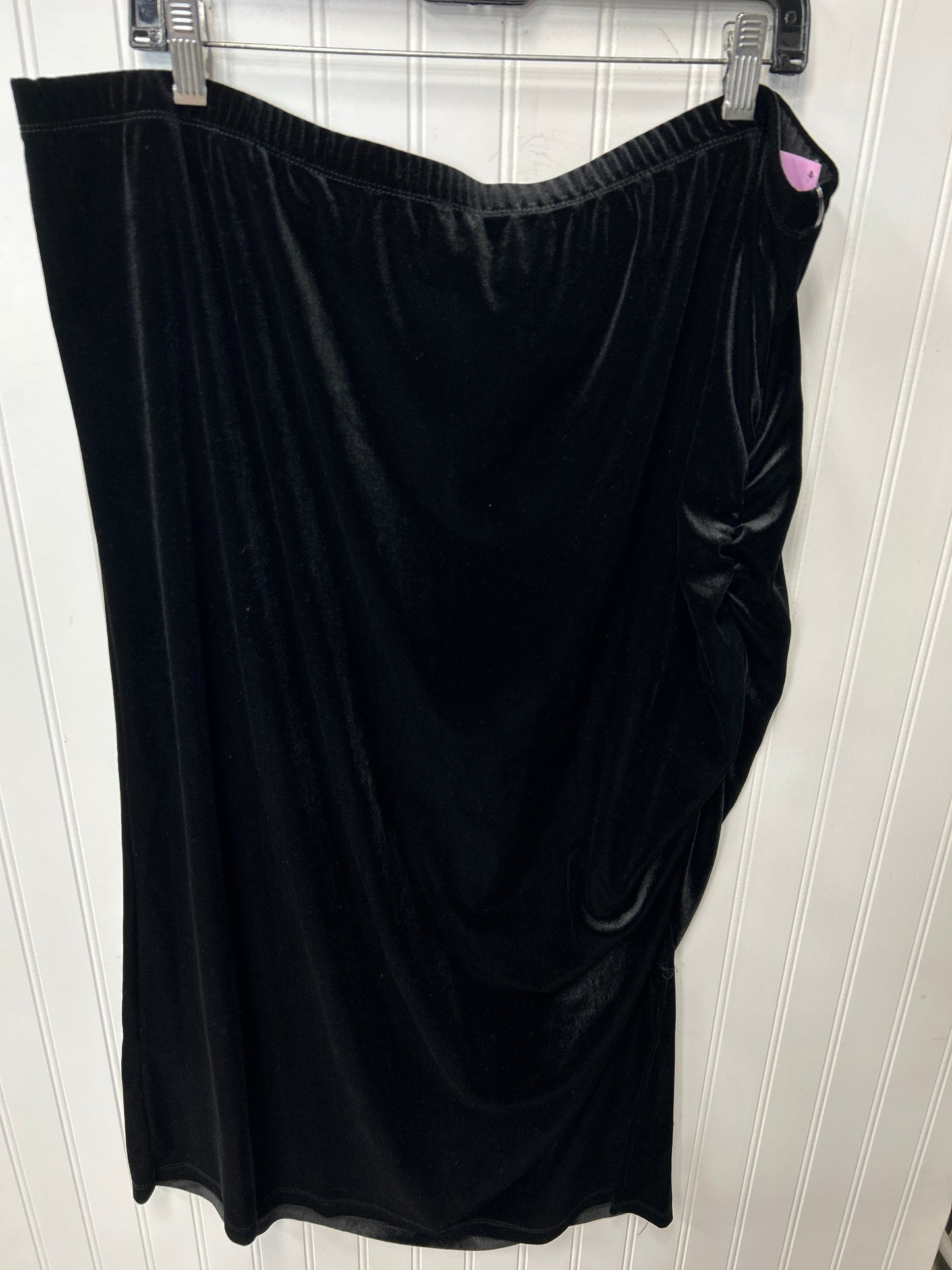 Skirt Set 2Pc By Kathy Ireland In Black & Cream, Size:3X