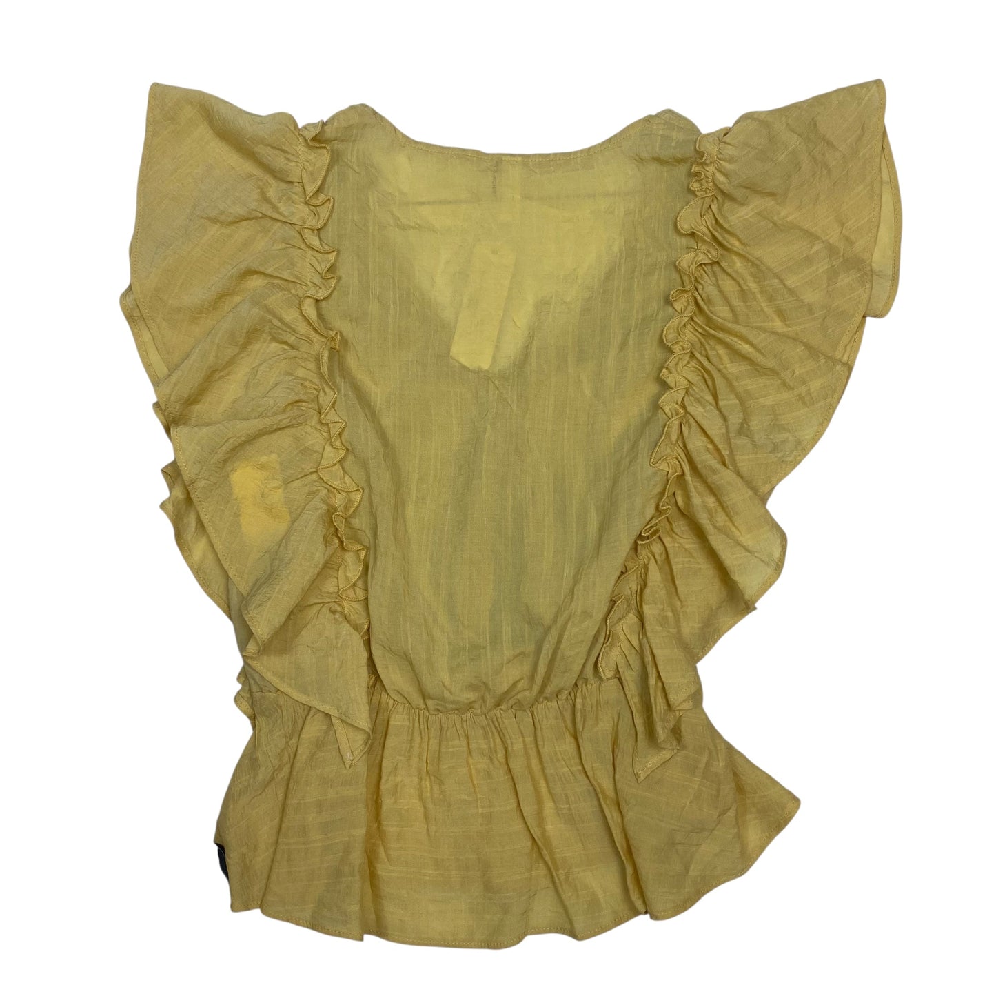Top Sleeveless By Glam In Yellow, Size:S