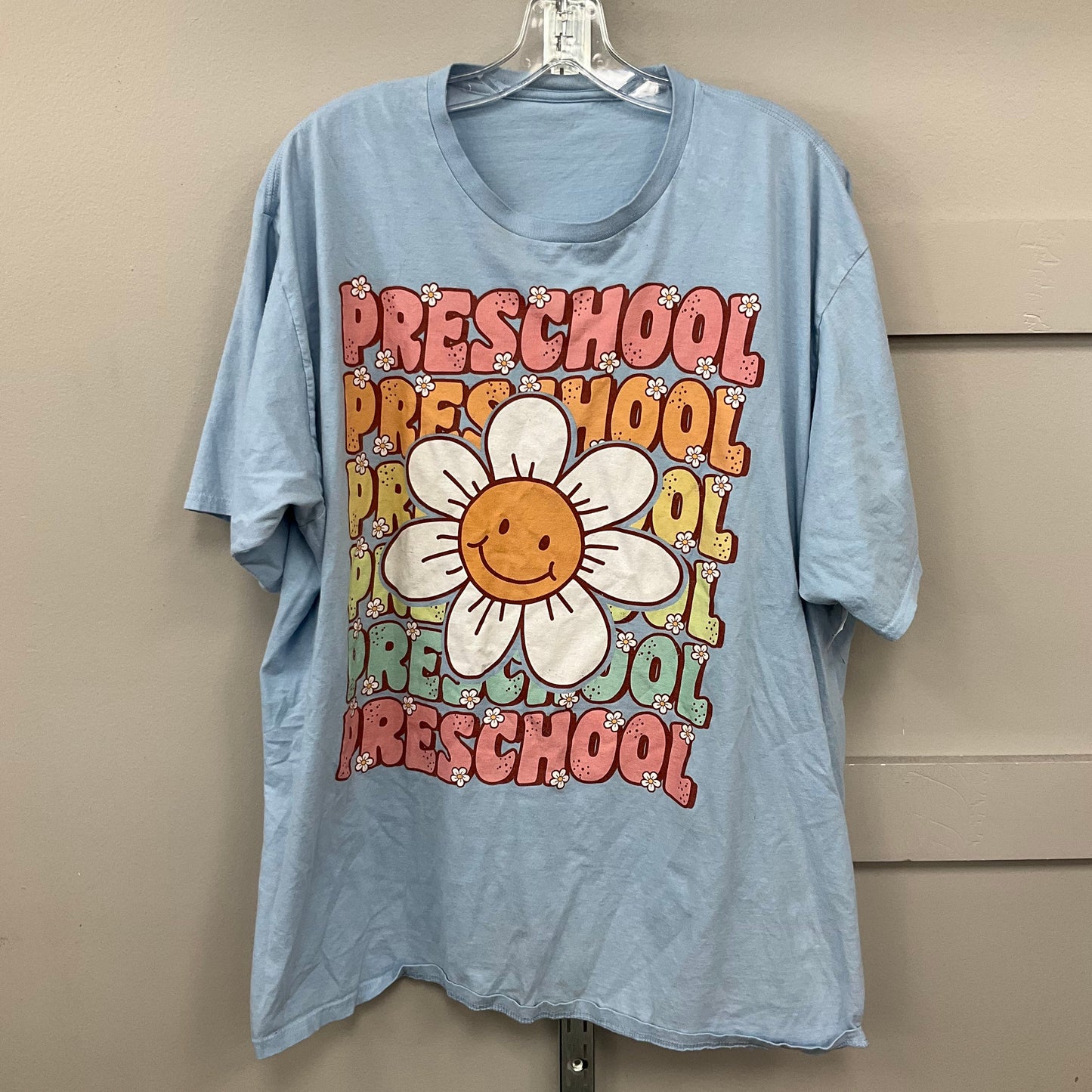 TOP SS by    CLOTHES MENTOR In BLUE, Size: 1X