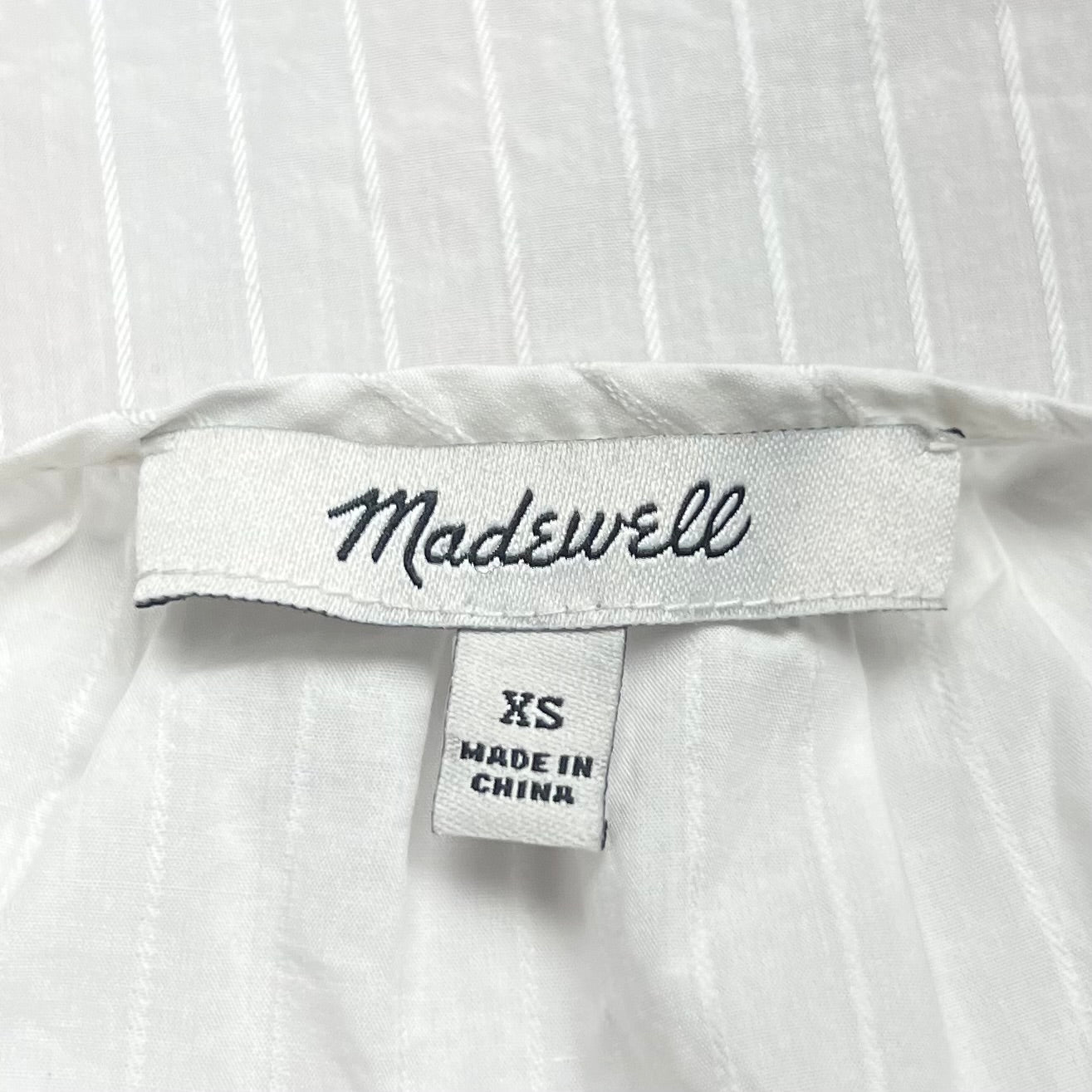Top Short Sleeve By Madewell In White, Size: Xs