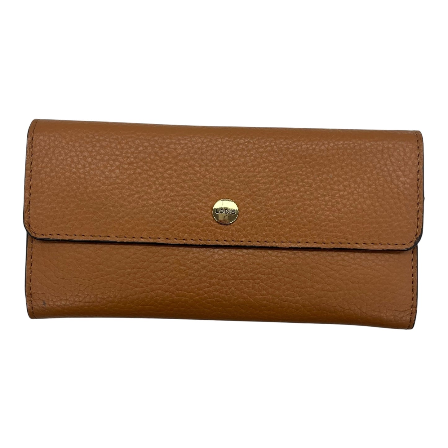 Wallet Leather By Lodis In Brown, Size:Large