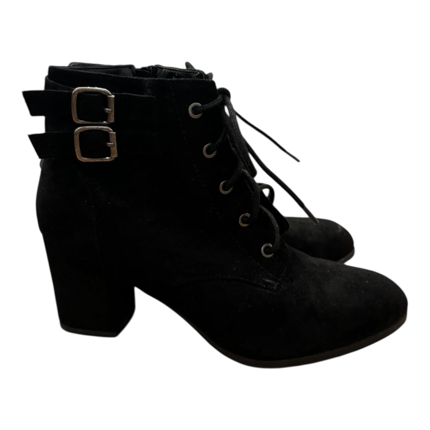 Boots Ankle Heels By Madden Girl In Black, Size:8