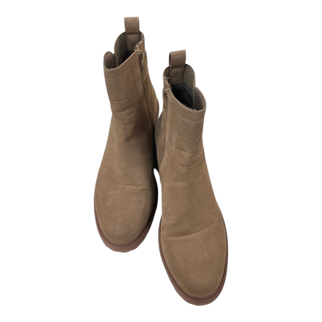 Boots Ankle Heels By Bamboo In Brown, Size:10