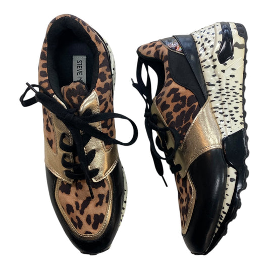 Shoes Sneakers Platform By Steve Madden In Animal Print, Size:8.5