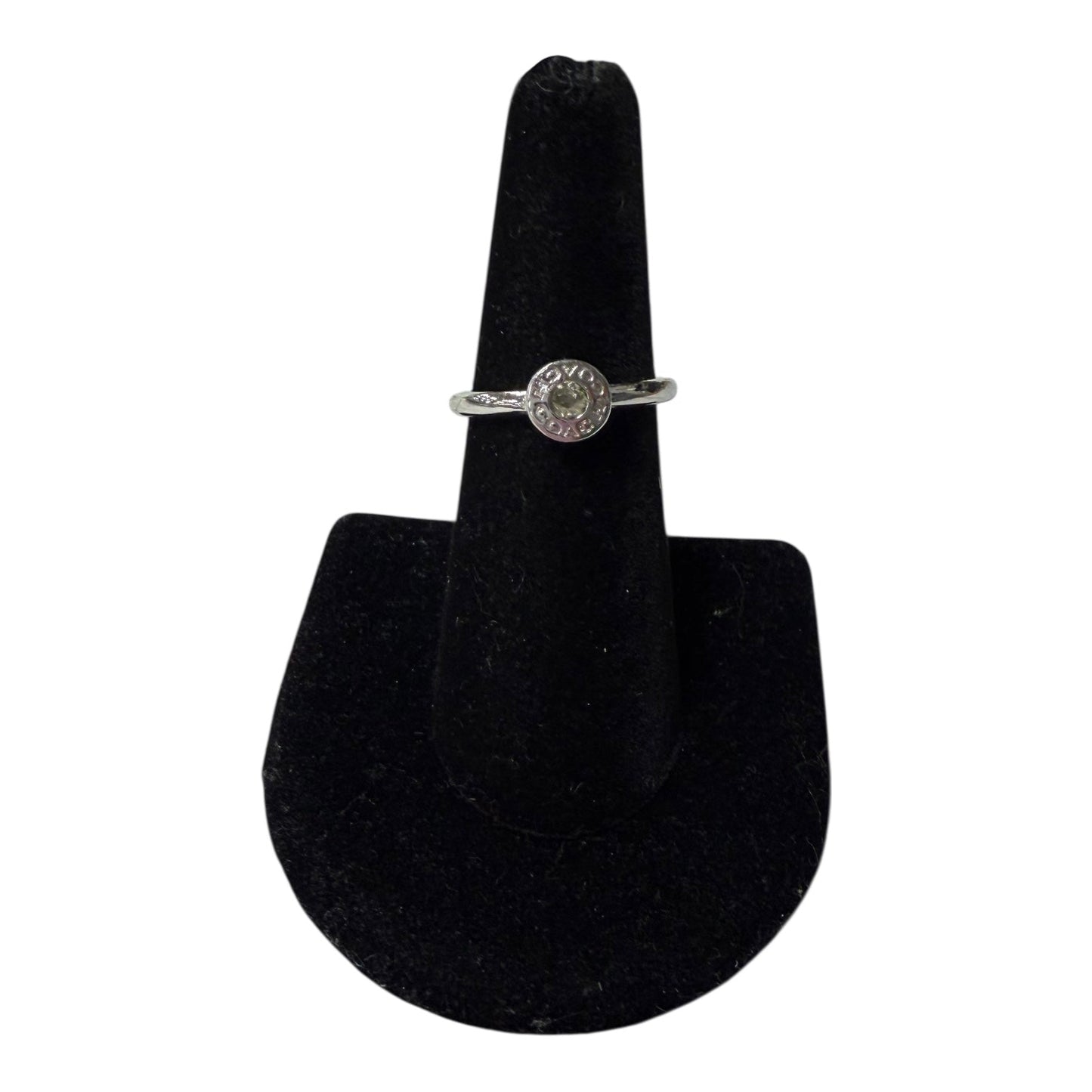 Ring Designer By Coach In Silver, Size:6