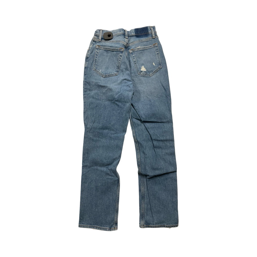 Jeans Straight By Abercrombie And Fitch In Blue Denim, Size:2P