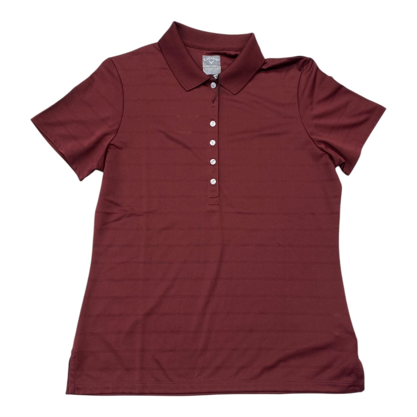 Athletic Top Ss By Callaway In Maroon, Size:M