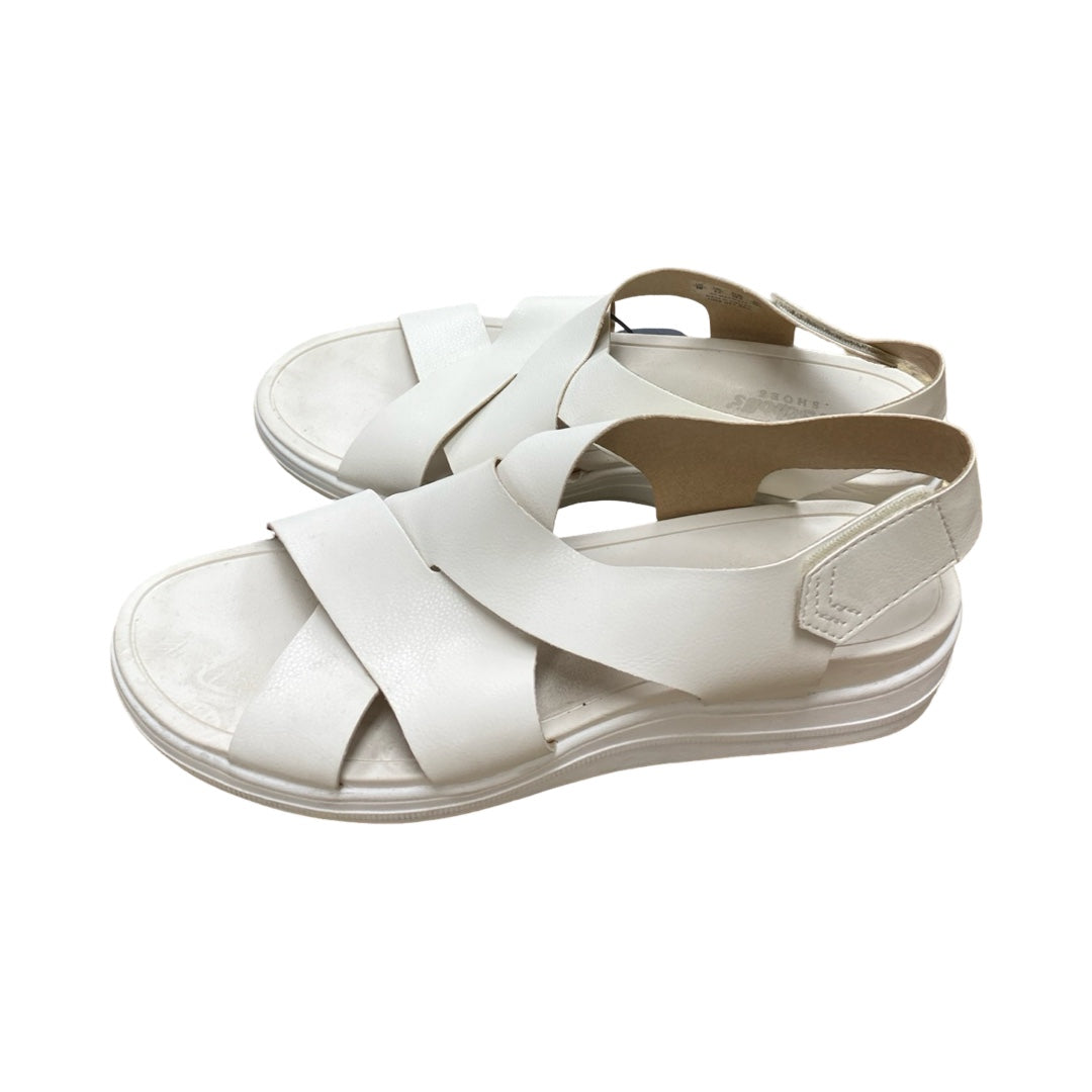 Sandals Flats By Dr Scholls In Ivory, Size:8