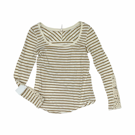 Top Ls By Free People In Brown & Gold, Size:L