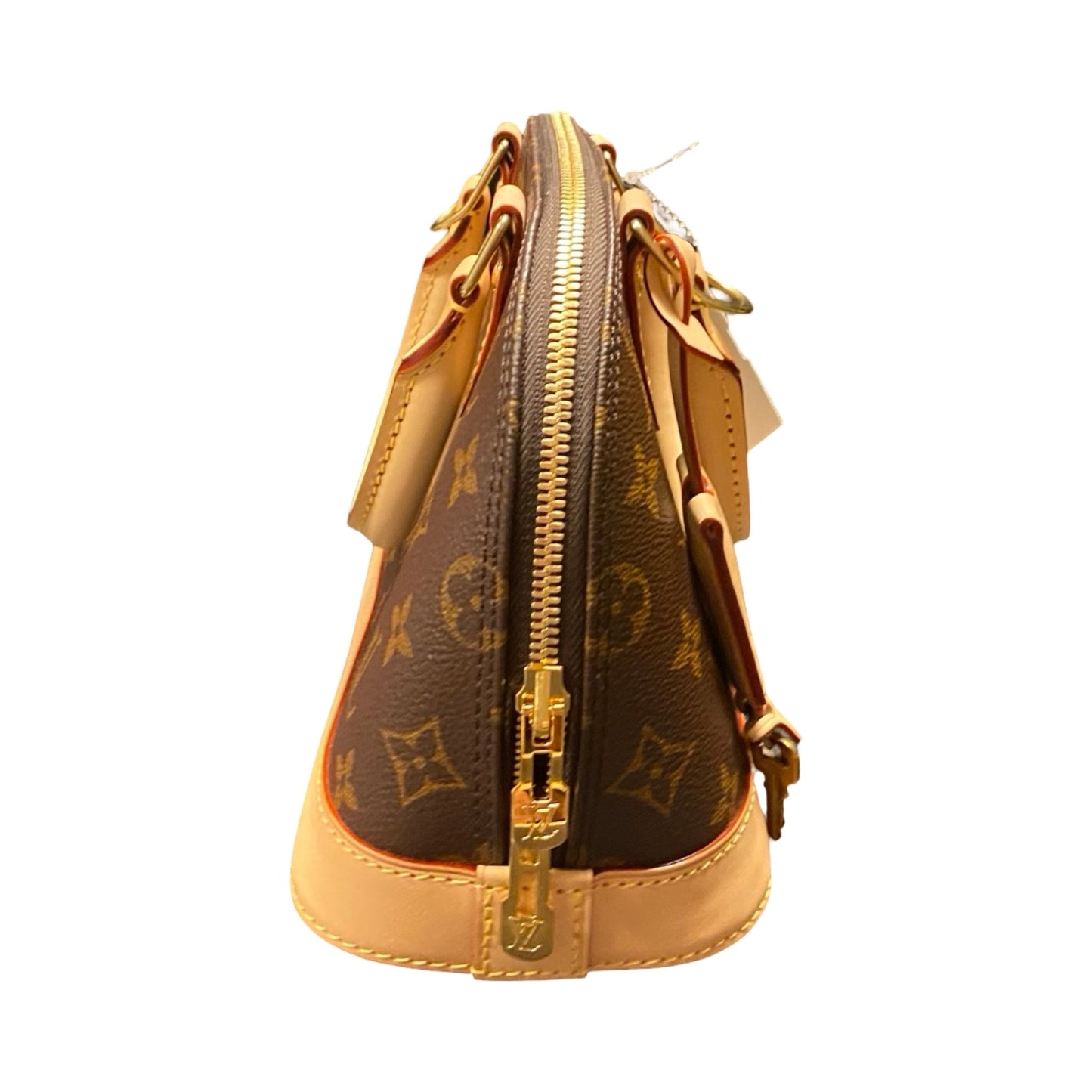 Handbag Luxury Designer By Louis Vuitton In Brown, Size:Medium