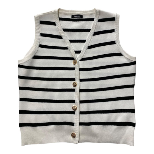 Sweater Ss By Cmc In Black & White, Size:L