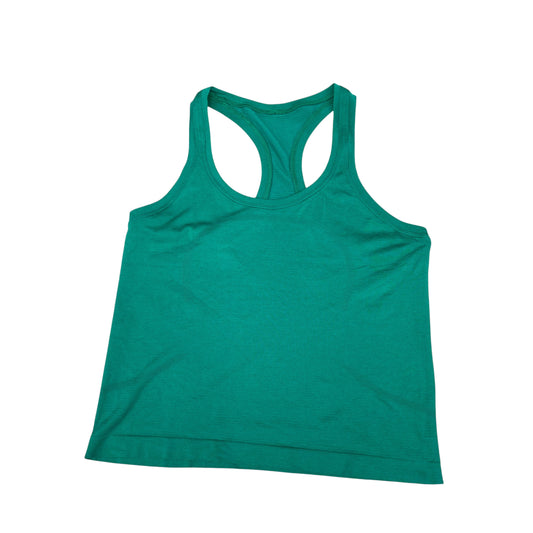 Athletic Top Ss By Lululemon In Green, Size:12
