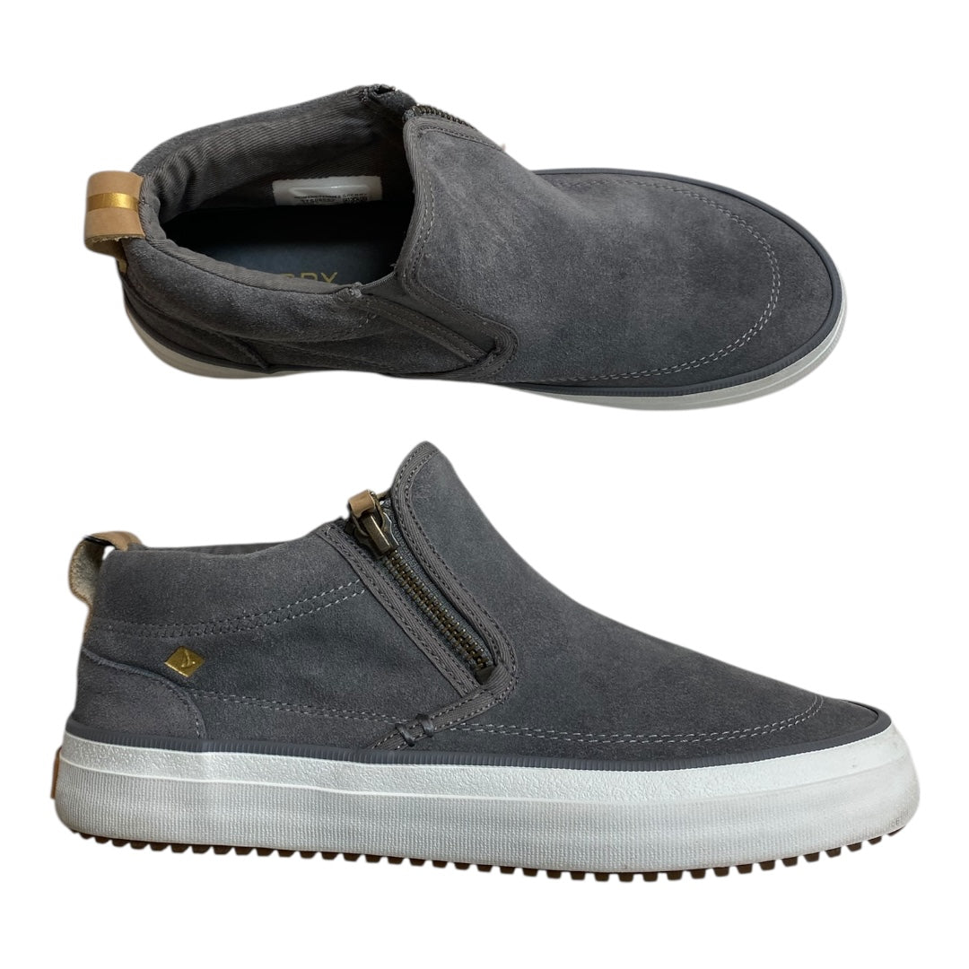 Shoes Sneakers By Sperry In Grey & White, Size:6.5