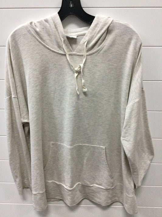 Sweatshirt Hoodie By J. Jill In Cream, Size:Lp