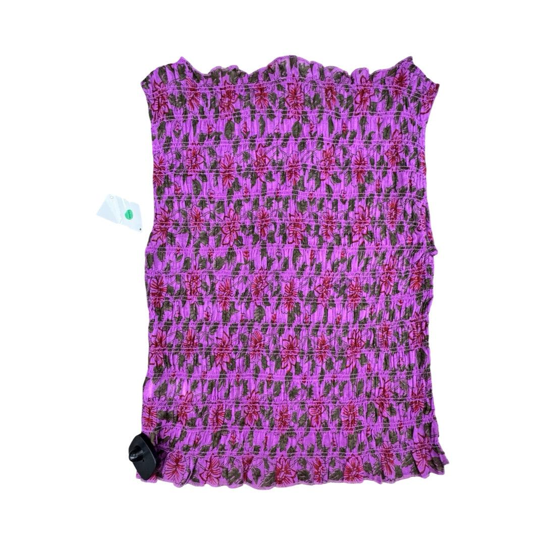 Top Sleeveless By J. Crew In Purple, Size:S
