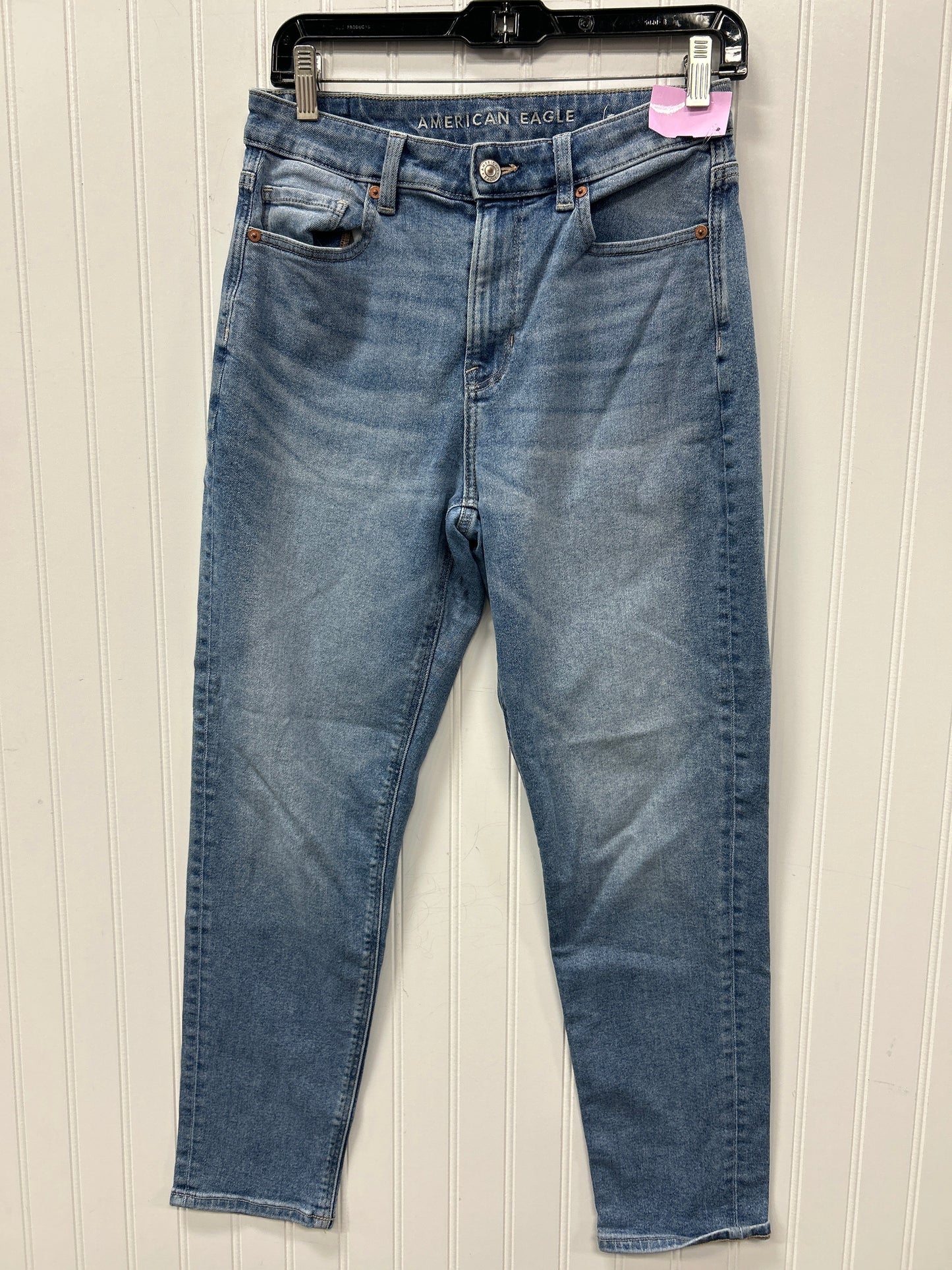 Jeans Boyfriend By American Eagle In Blue Denim, Size:4