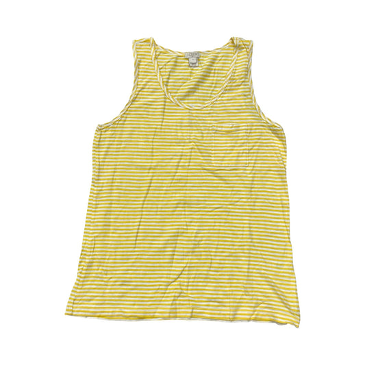 Top Sleeveless By J. Crew In White & Yellow, Size:S