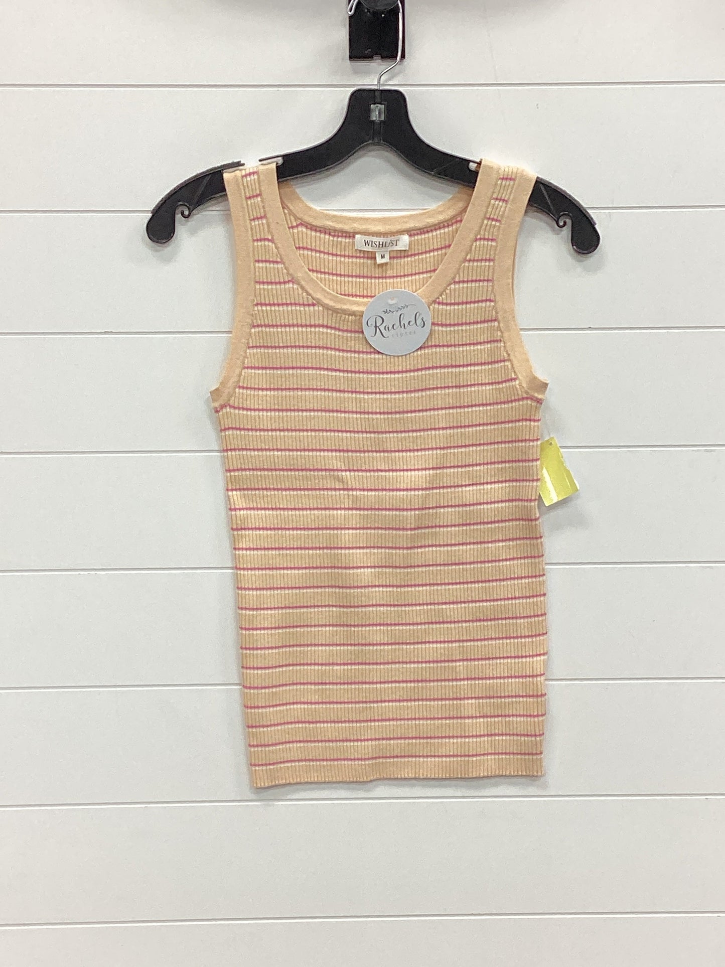 Top Sleeveless By Wishlist In Tan, Size:M