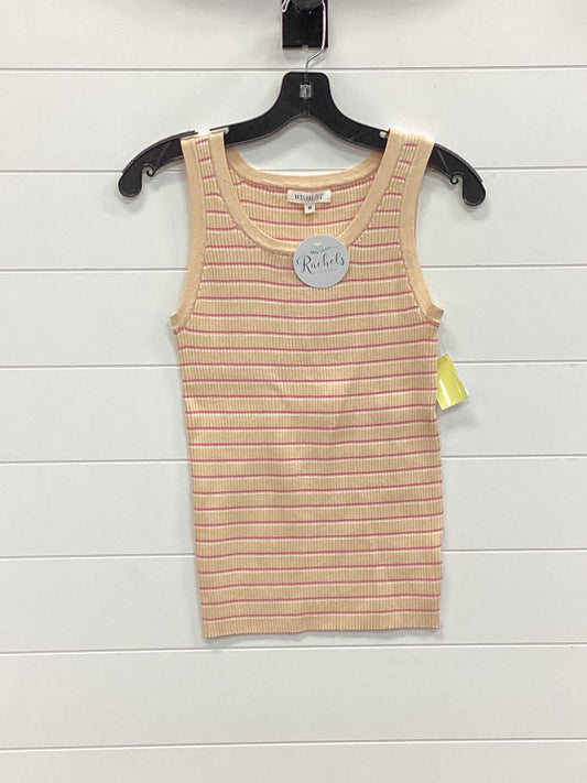 Top Sleeveless By Wishlist In Tan, Size:M