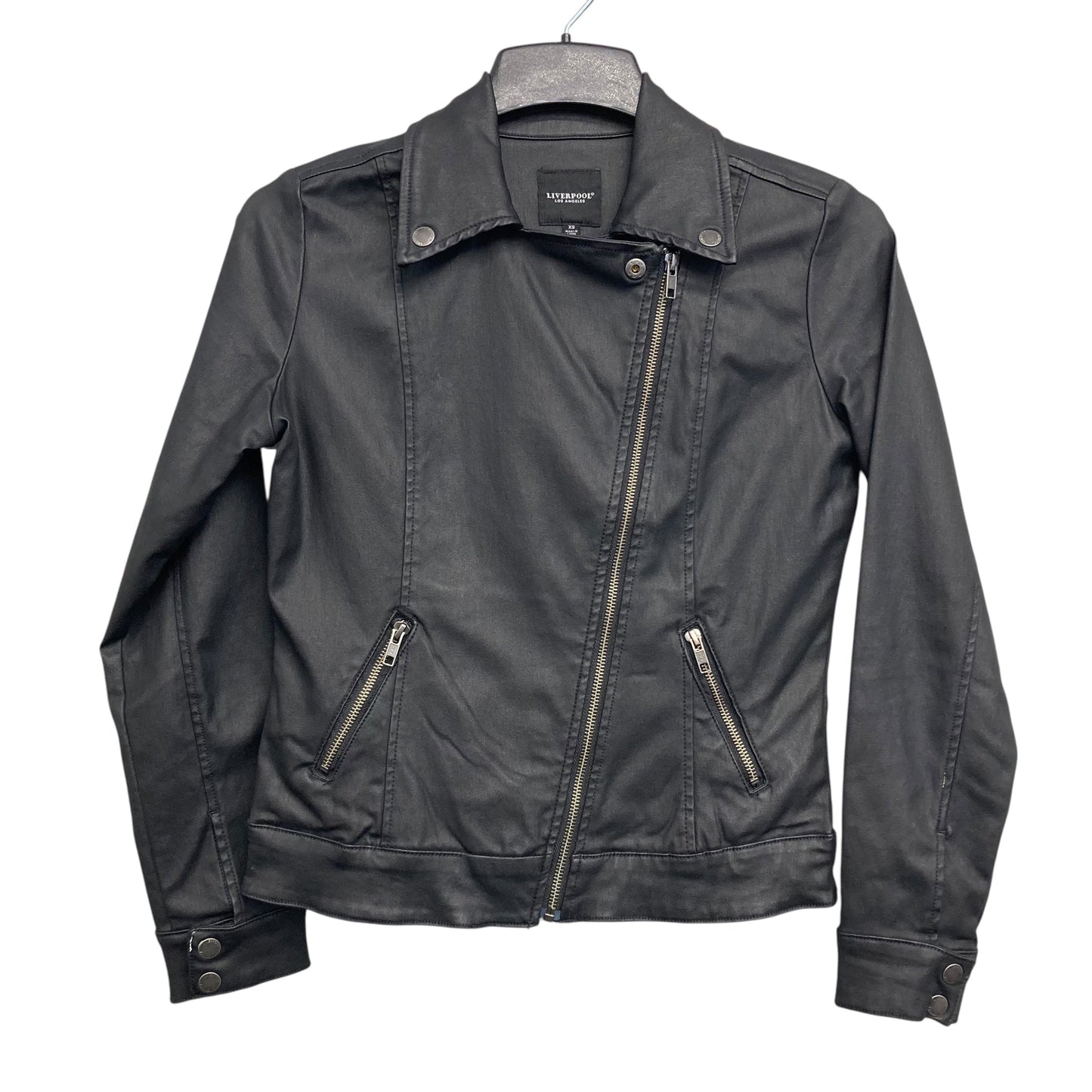 Jacket Moto By Liverpool In Black, Size:Xs