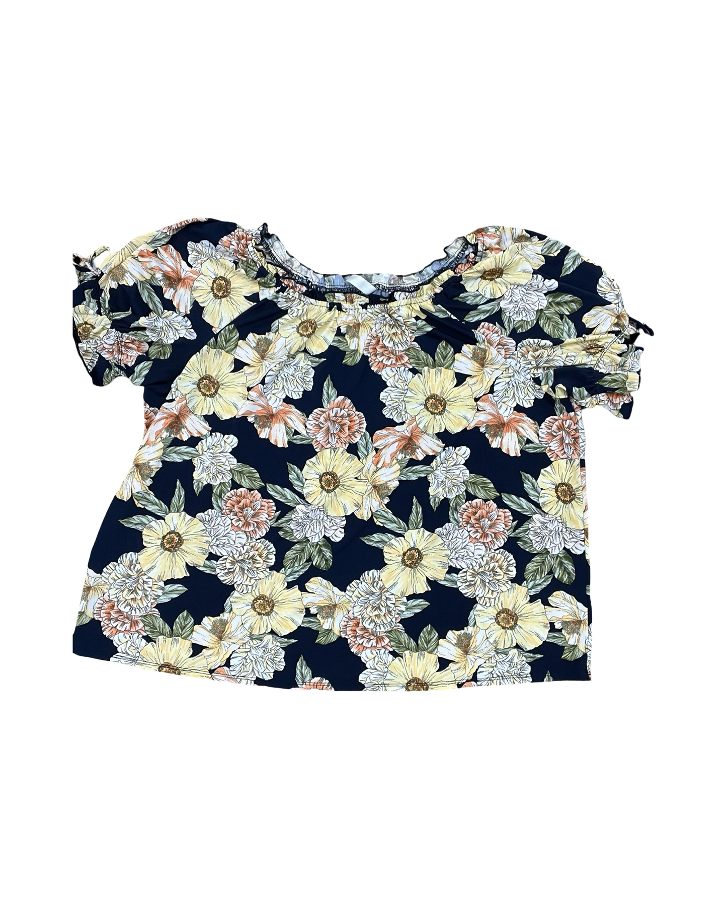 Top Ss By Clothes Mentor In Navy, Size:2X