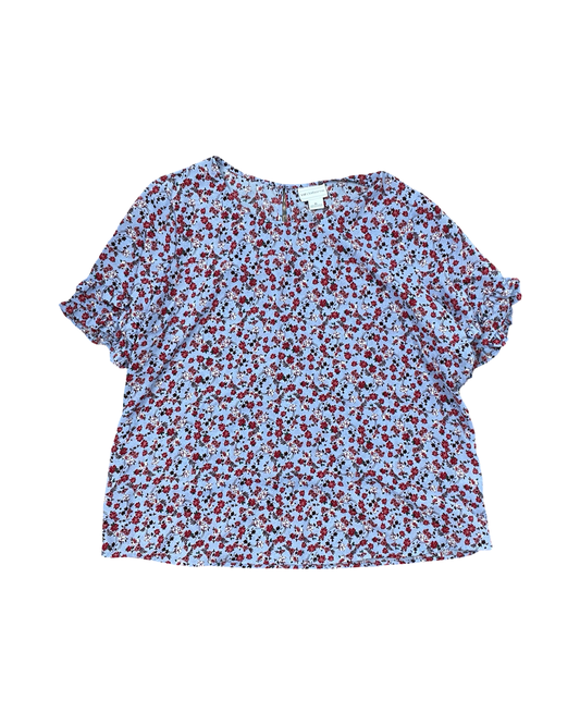Top Ss By Liz Claiborne In Blue & Red, Size:Xl