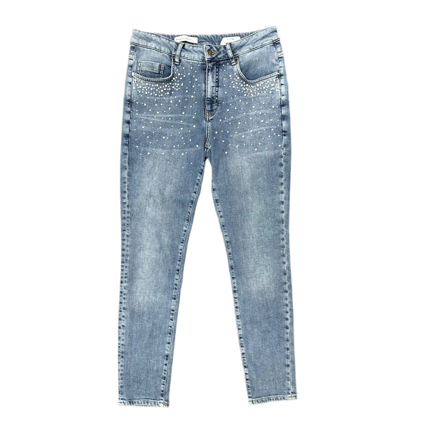 Jeans Straight By Pilcro In Blue Denim, Size: 10