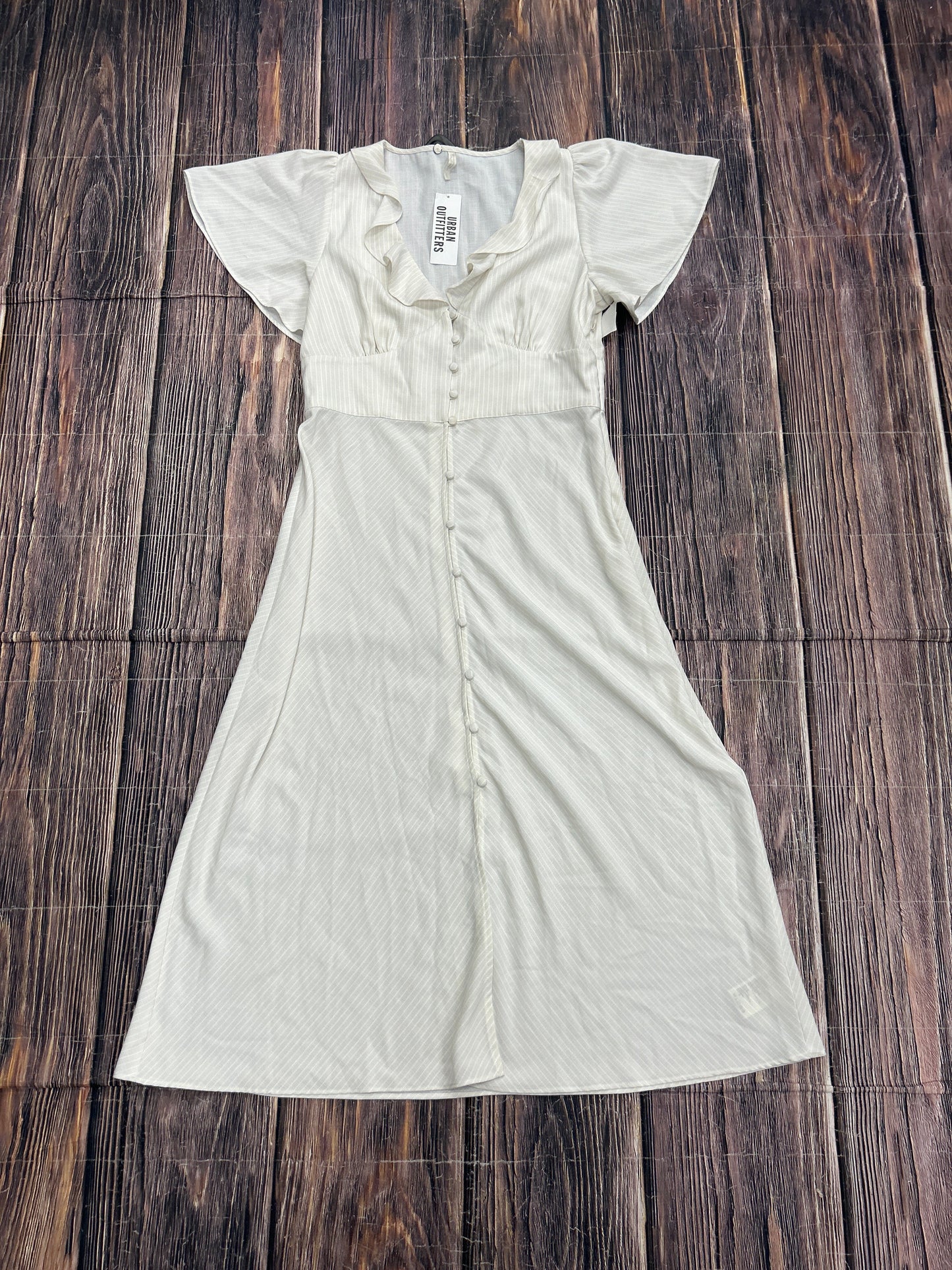 Dress Casual Maxi By Urban Outfitters In Cream, Size: L