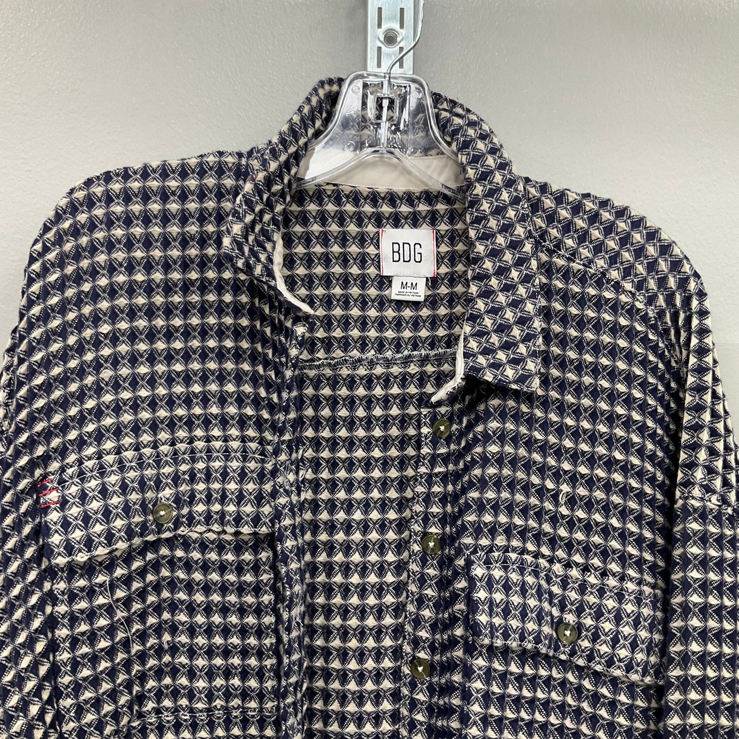 Jacket Shirt By Bdg In Blue, Size:M