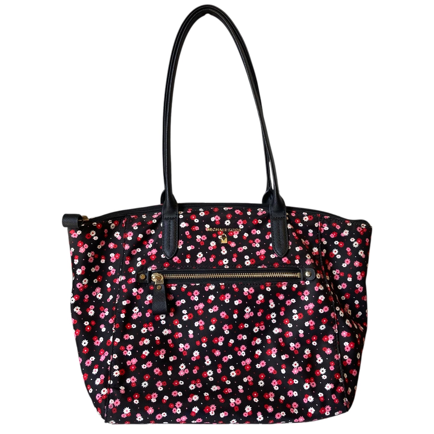 Handbag Designer By Michael Kors In Floral Print, Size:Large