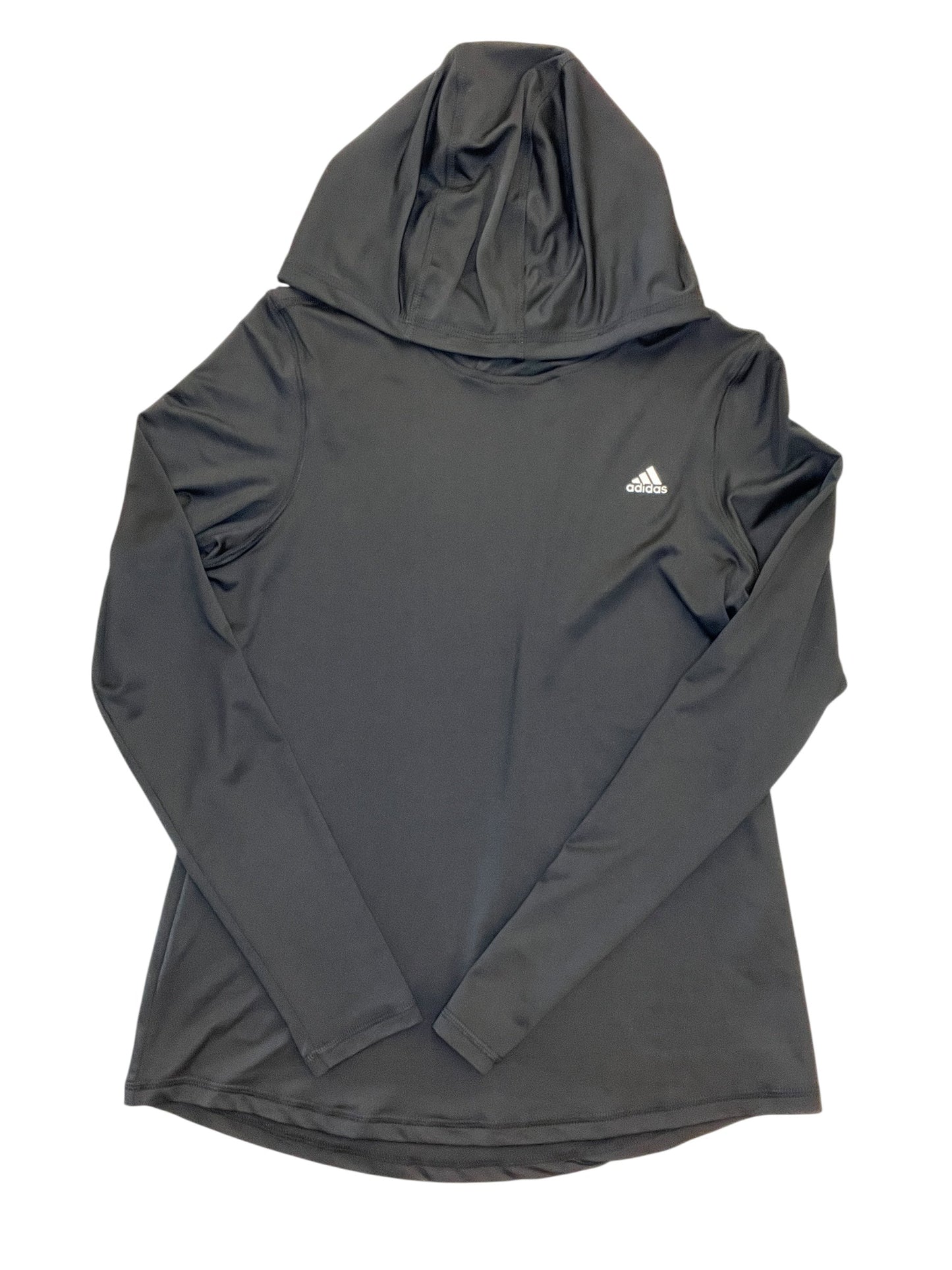 Athletic Top Ls Hoodie By Adidas In Black, Size:M