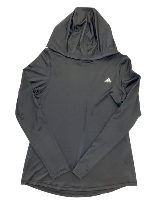 Athletic Top Ls Hoodie By Adidas In Black, Size:M