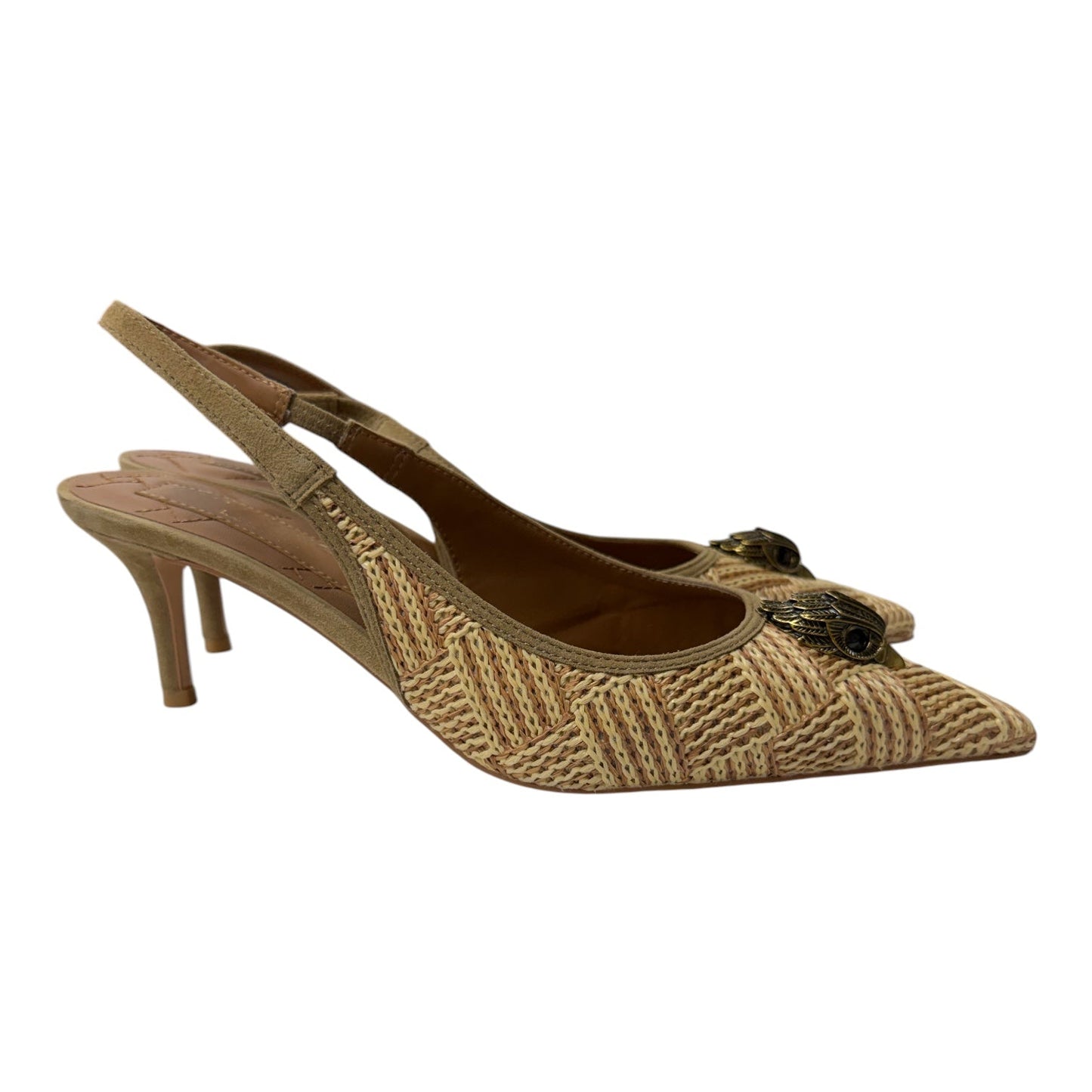 Shoes Heels Kitten By Kurt Geiger London In Tan, Size:9.5