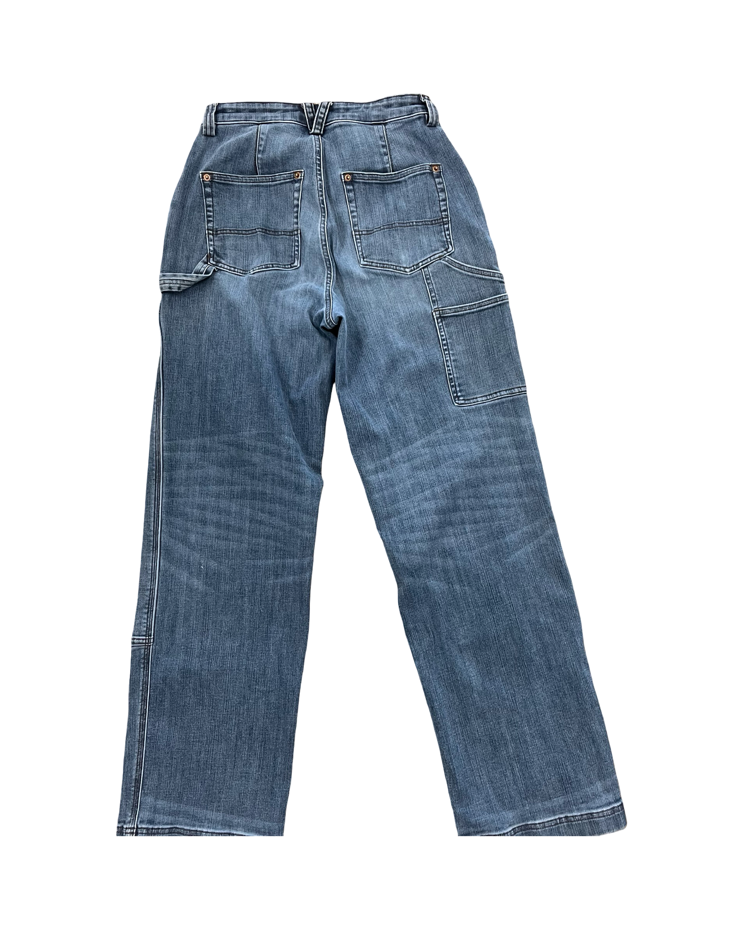 Jeans Straight By Duluth Trading In Blue Denim, Size:10L
