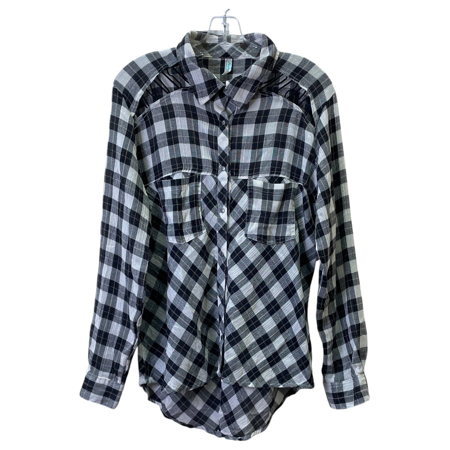 Top Ls By Free People In Black & White, Size:L