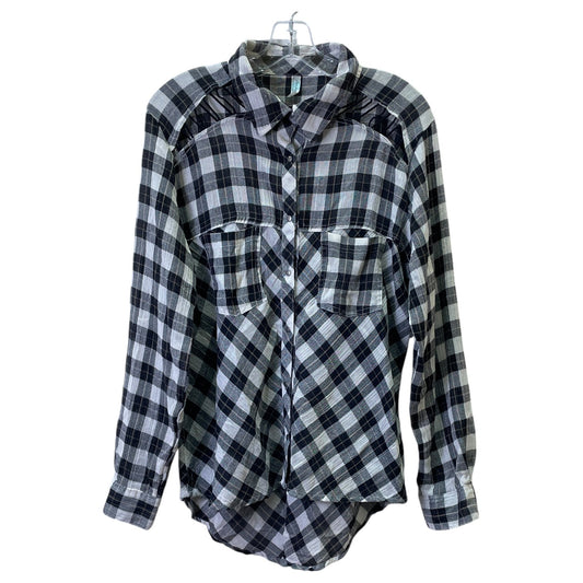 Top Ls By Free People In Black & White, Size:L