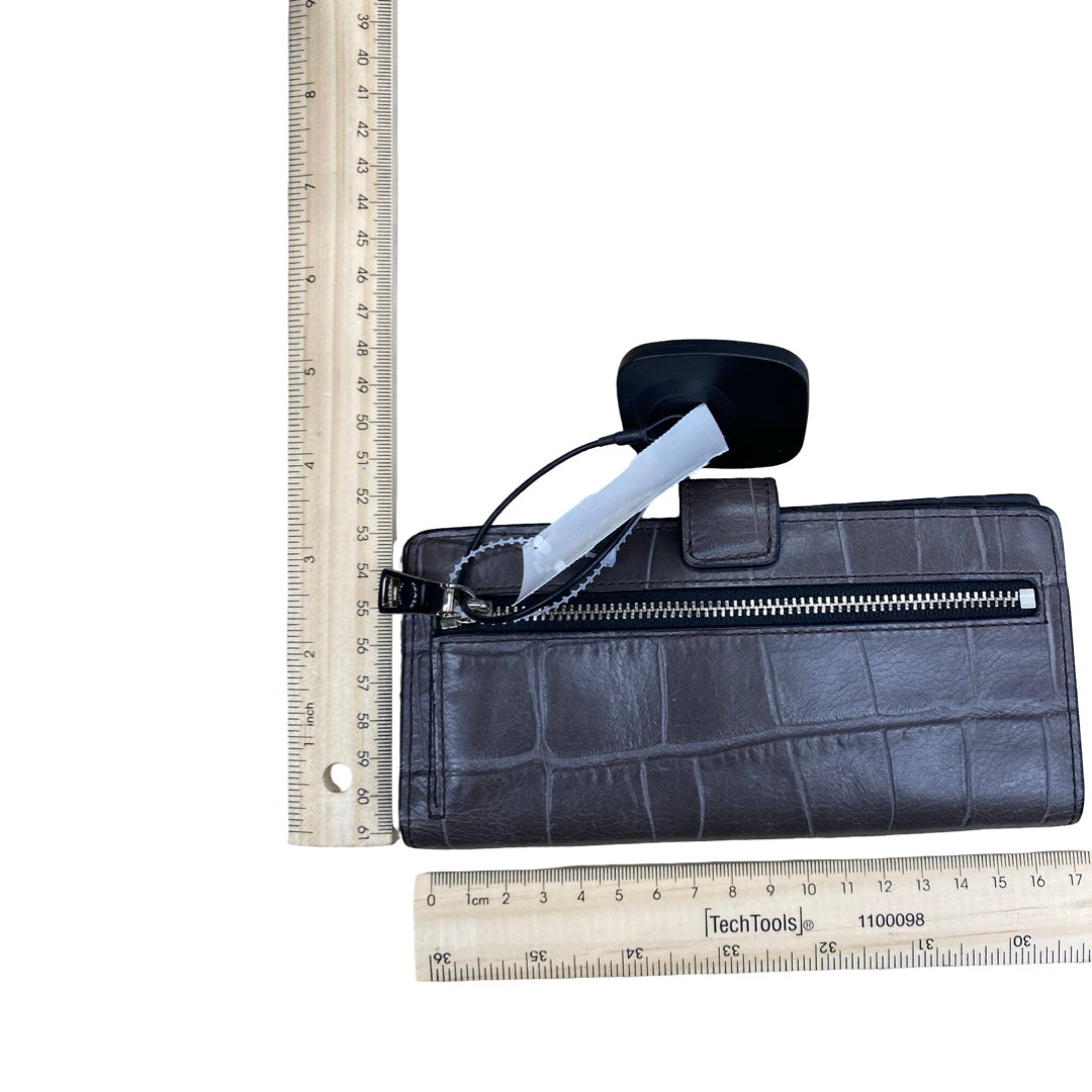 Wallet Designer By Coach In Grey, Size:Medium