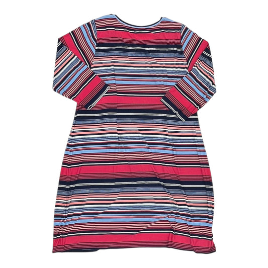 Dress Casual Midi By Avenue In Blue & Pink, Size:2X