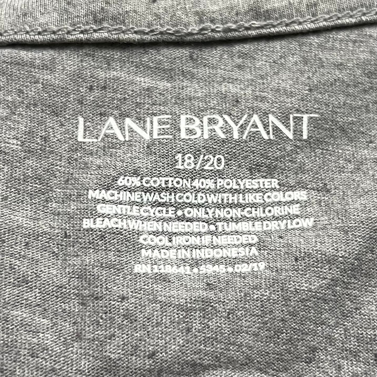 Tank Top By Lane Bryant In Grey, Size: 1x