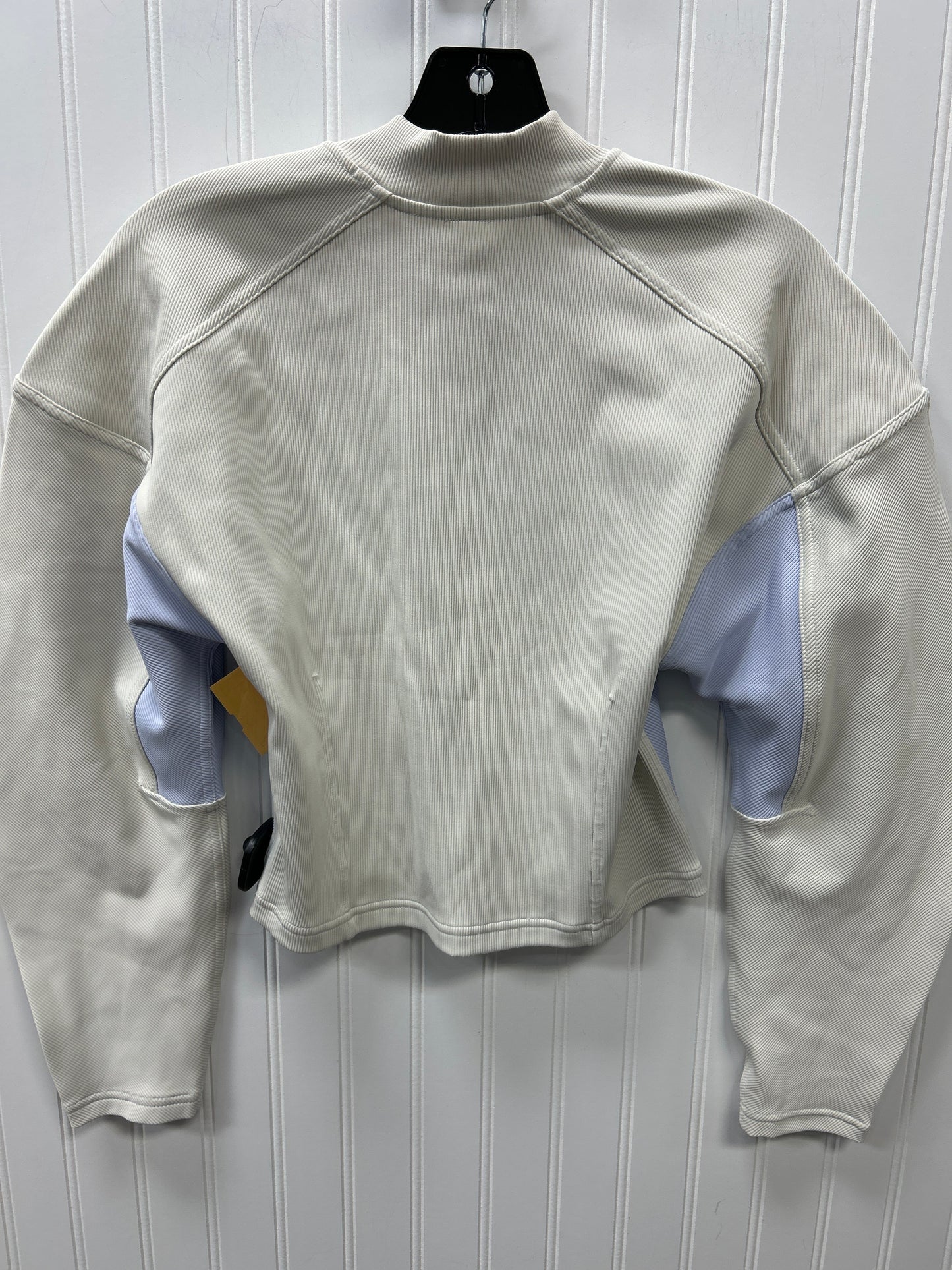 Athletic Top Ls Collar By Lululemon In Grey, Size:M